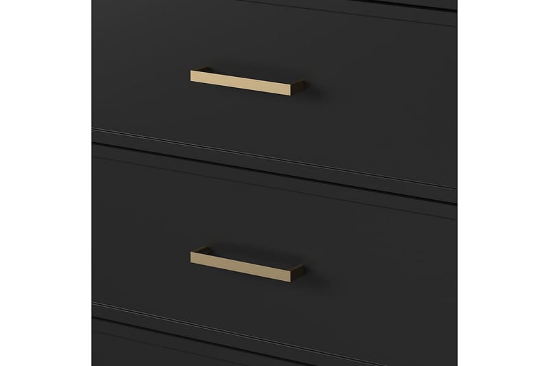 Lipasto Westerleigh 144x41 cm Musta/Kulta - CosmoLiving - Säilytys - Säilytyskalusteet - Lipasto