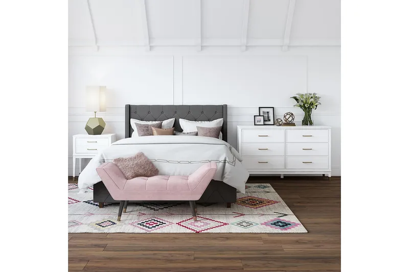 Lipasto Westerleigh 144x41 cm Valkoinen - CosmoLiving - Säilytys - Säilytyskalusteet - Lipasto