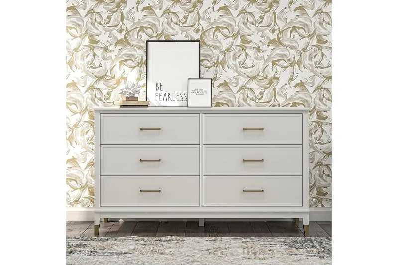 Lipasto Westerleigh 144x41 cm Valkoinen - CosmoLiving - Säilytys - Säilytyskalusteet - Lipasto