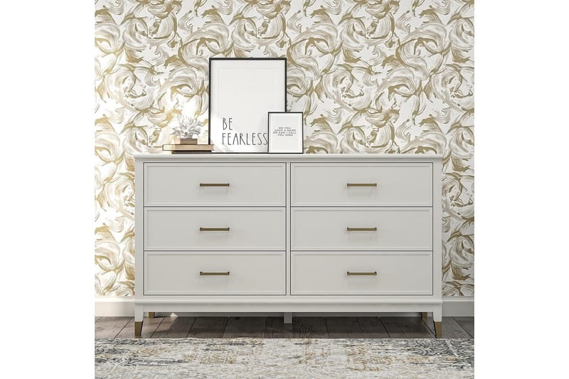 Lipasto Westerleigh 144x41 cm Valkoinen - CosmoLiving - Säilytys - Säilytyskalusteet - Lipasto