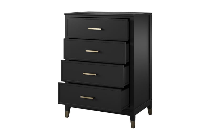 Lipasto Westerleigh 76x50 cm Musta/Kulta - CosmoLiving - Säilytys - Säilytyskalusteet - Lipasto