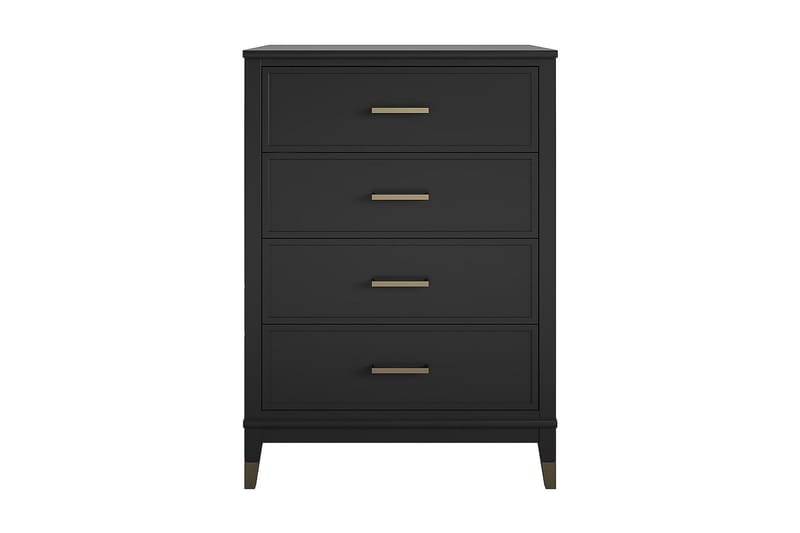 Lipasto Westerleigh 76x50 cm Musta/Kulta - Säilytys - Säilytyskalusteet - Lipasto