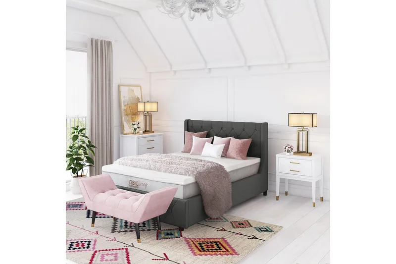 Lipasto Westerleigh 76x50 cm Valkoinen - CosmoLiving - Säilytys - Säilytyskalusteet - Lipasto