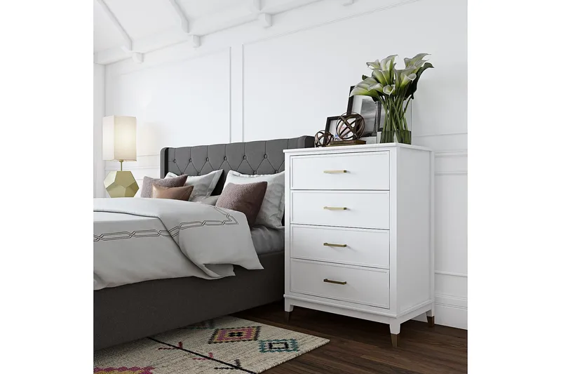 Lipasto Westerleigh 76x50 cm Valkoinen - CosmoLiving - Säilytys - Säilytyskalusteet - Lipasto