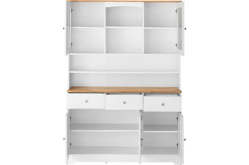 Lipasto yläkaapilla Kegi - Valkoinen - Säilytys - Säilytyskalusteet - Lipasto