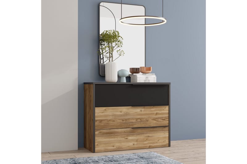 Lipasto Yundola 42x100 cm - Ruskea/Musta - Säilytys - Säilytyskalusteet - Lipasto