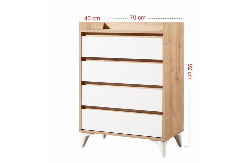 Lipasto Zakkum 70x92 cm - Sininen - Säilytys - Säilytyskalusteet - Lipasto