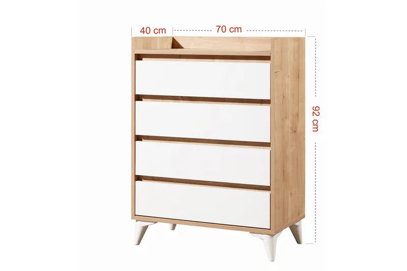 Lipasto Zakkum 70x92 cm - Sininen - Säilytys - Säilytyskalusteet - Lipasto