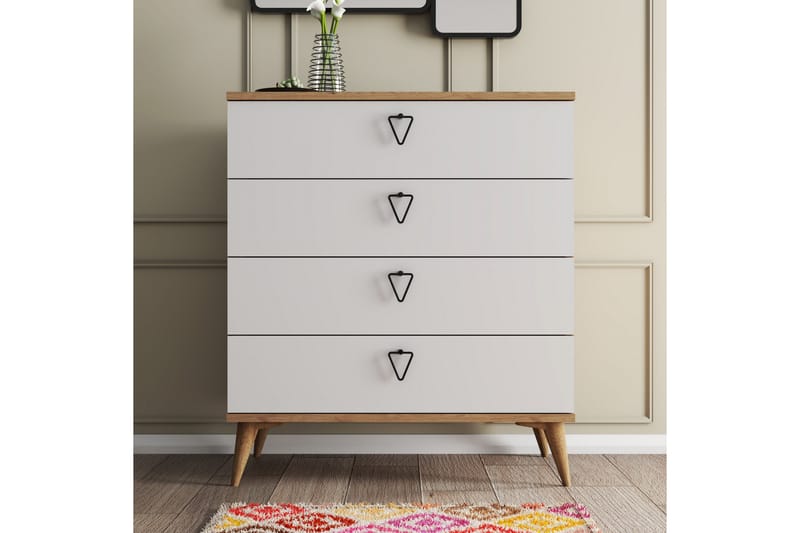 Lipasto Zakkum 80x90,8 cm - Ruskea - Säilytys - Säilytyskalusteet - Lipasto