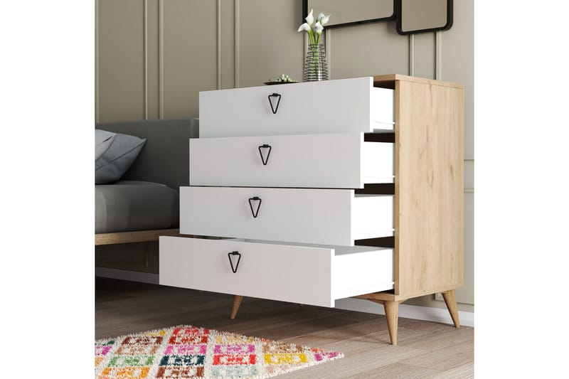 Lipasto Zakkum 80x90,8 cm - Ruskea - Säilytys - Säilytyskalusteet - Lipasto