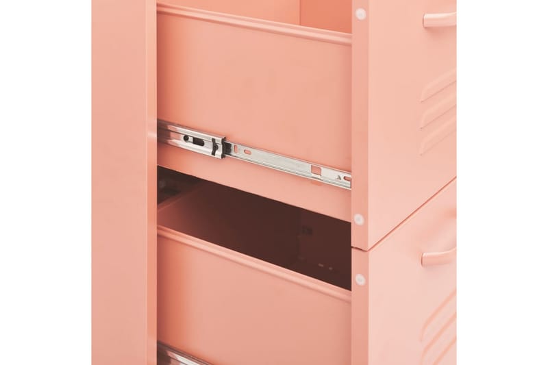 Lipasto pinkki 80x35x101,5 cm teräs - Säilytys - Säilytyskalusteet - Lipasto