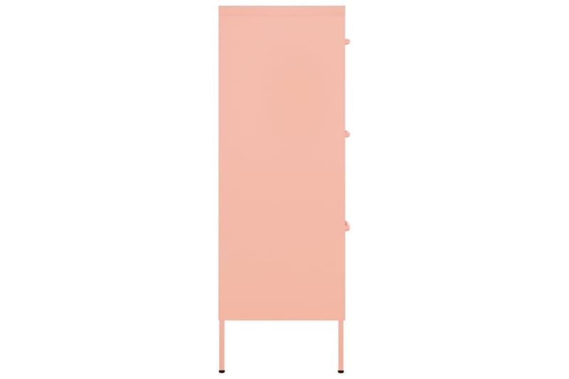 Lipasto pinkki 80x35x101,5 cm teräs - Säilytys - Säilytyskalusteet - Lipasto