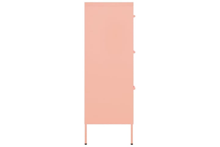 Lipasto pinkki 80x35x101,5 cm teräs - Eteisen säilytys - Lipasto