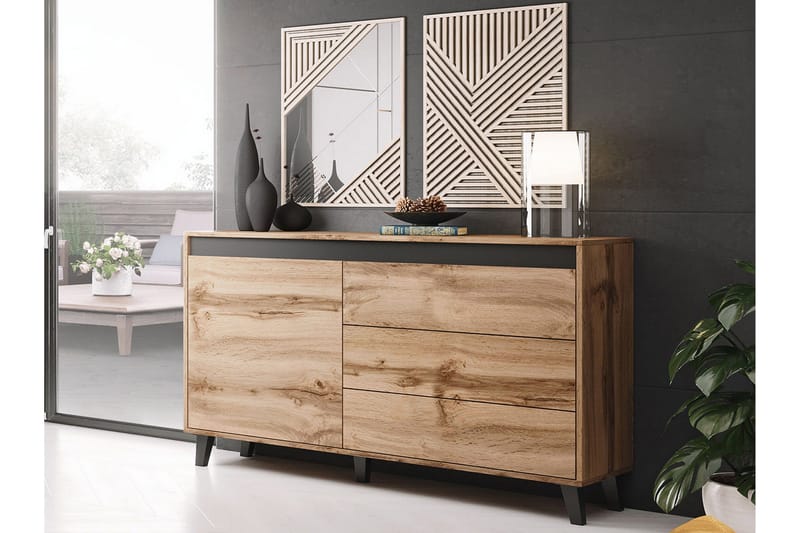 Lipasto Paddalsliden - Antrasiitti - Säilytys - Säilytyskalusteet - Lipasto