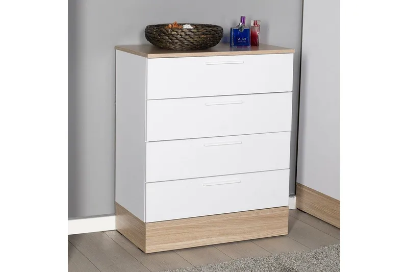 Lipasto Matul Tammi / Valkoinen - Keskisävyinen puu/Valkoinen - Säilytys - Säilytyskalusteet - Lipasto