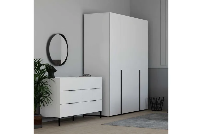 Lipasto Matul Valkoinen - Valkoinen - Säilytys - Säilytyskalusteet - Lipasto