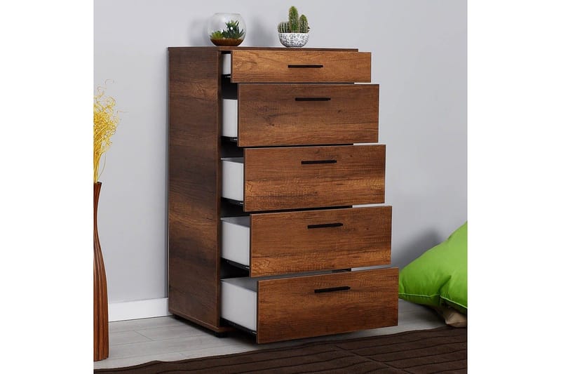 Lipasto Matul Pähkinäpuu - Punertavanvärinen puu - Säilytys - Säilytyskalusteet - Lipasto