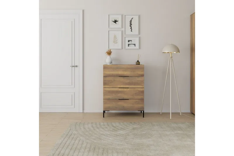 Lipasto Matul Pähkinäpuu - Pähkinäpuu - Säilytys - Säilytyskalusteet - Lipasto