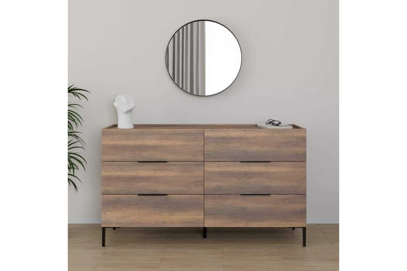 Lipasto Matul Pähkinäpuu - Pähkinäpuu - Säilytys - Säilytyskalusteet - Lipasto