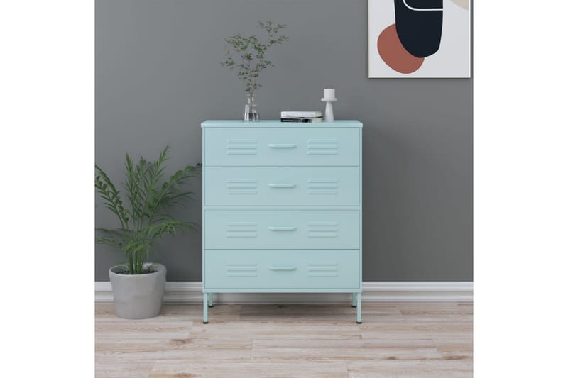 Lipasto minttu 80x35x101,5 cm teräs - Säilytys - Säilytyskalusteet - Lipasto