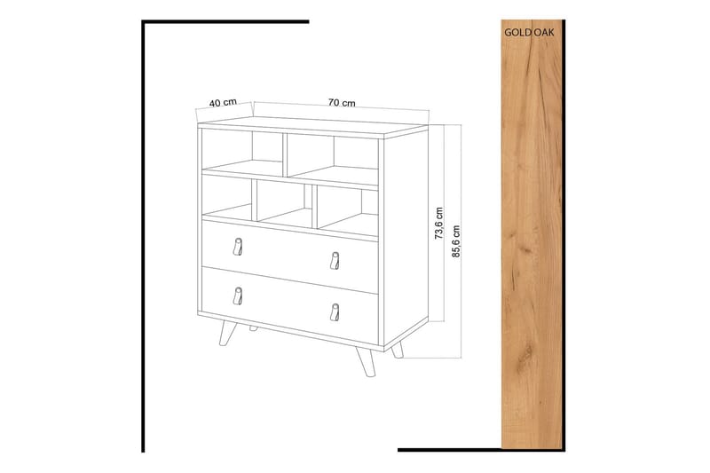 Mod Design Lipasto Nahkavetimet - Säilytys - Säilytyskalusteet - Lipasto