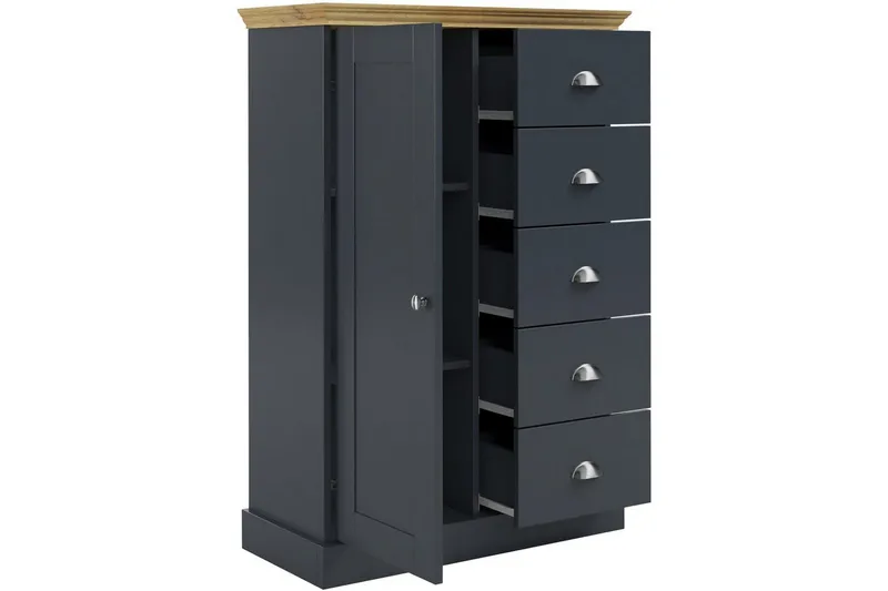 Lipasto Motala 75x35x110 cm - 75x35x110 cm - Säilytys - Säilytyskalusteet - Lipasto