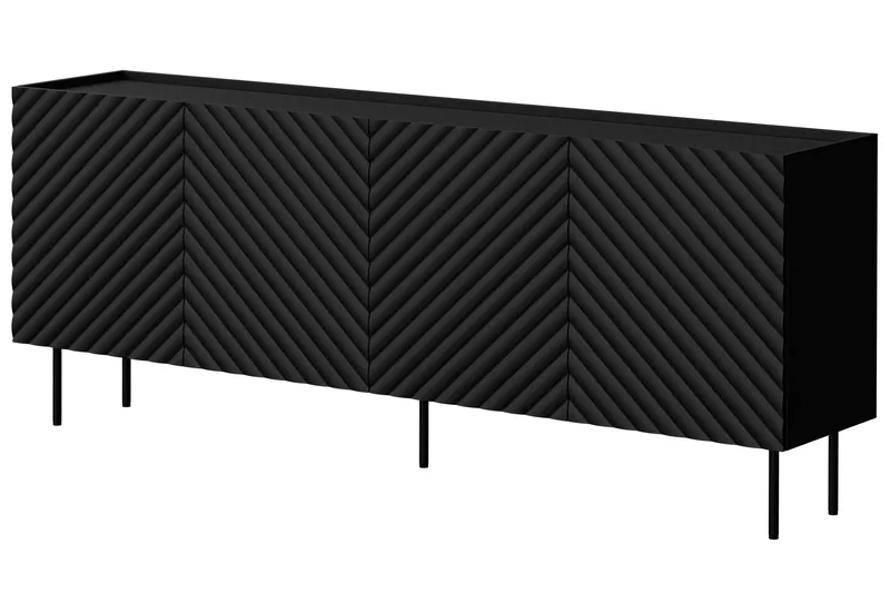 Lipasto Munkedal 200 cm, Musta