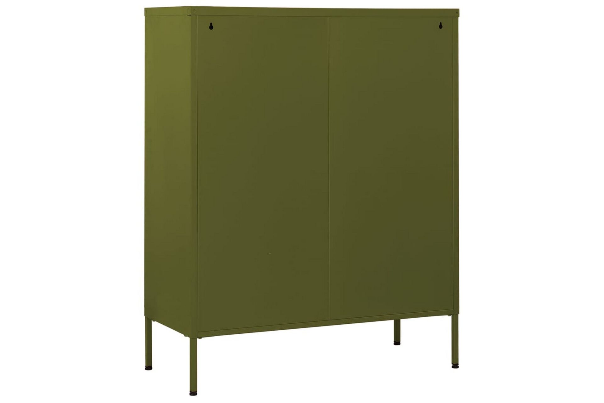 Lipasto oliivinvihreä 80x35x101,5 cm teräs - Säilytys - Säilytyskalusteet - Lipasto