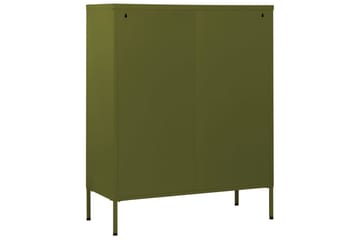 Lipasto oliivinvihreä 80x35x101,5 cm teräs - Säilytys - Säilytyskalusteet - Lipasto