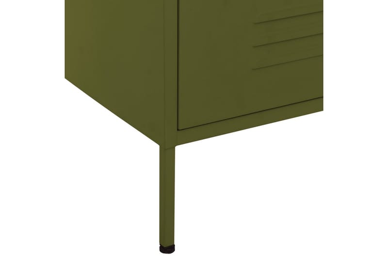 Lipasto oliivinvihreä 80x35x101,5 cm teräs - Säilytys - Säilytyskalusteet - Lipasto