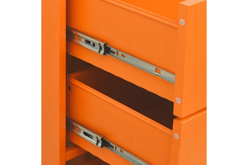 Lipasto oranssi 80x35x101,5 cm teräs - Säilytys - Säilytyskalusteet - Lipasto