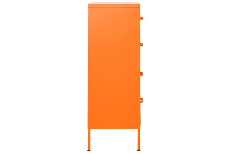 Lipasto oranssi 80x35x101,5 cm teräs - Säilytys - Säilytyskalusteet - Lipasto