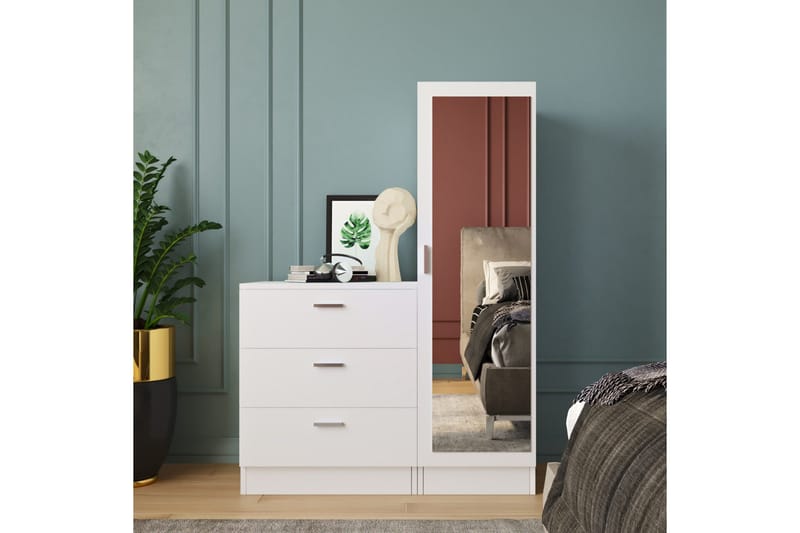 Säilytyskaappi Violaceae 40x140 cm - Valkoinen - Säilytys - Säilytyskalusteet - Lipasto