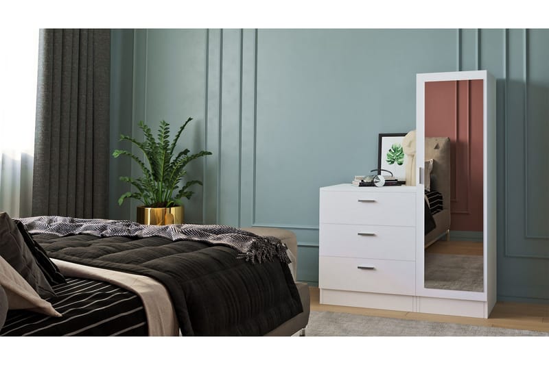 Säilytyskaappi Violaceae 40x140 cm - Valkoinen - Säilytys - Säilytyskalusteet - Lipasto