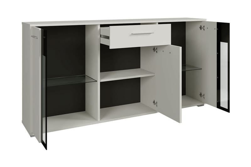 Senkki + LED Leagreen 140 cm - Puu/Luonnonväri/Sininen LED - Säilytys - Säilytyskalusteet - Lipasto