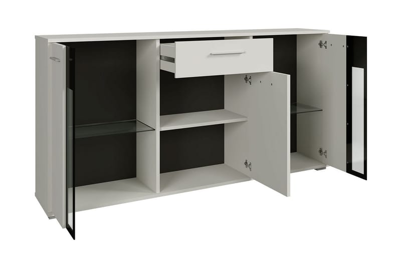 Senkki + LED Leagreen 140 cm - Puu/Luonnonväri/Sininen LED - Säilytys - Säilytyskalusteet - Lipasto