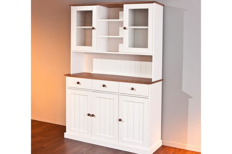 Senkkivitriini A Gambier 131 cm - Valkoinen/Ruskea - Säilytys - Säilytyskalusteet - Lipasto