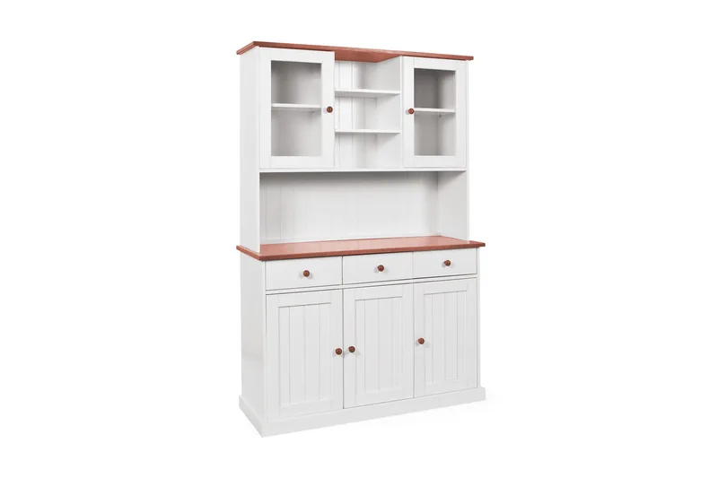 Senkkivitriini A Gambier 131 cm - Valkoinen/Ruskea - Säilytys - Säilytyskalusteet - Lipasto