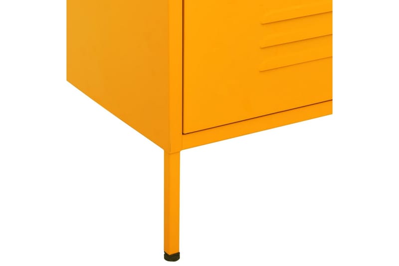 Lipasto sinapinkeltainen 80x35x101,5 cm teräs - Säilytys - Säilytyskalusteet - Lipasto
