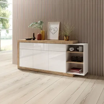 Lipasto Sintra 3 -ovinen kaappi - 200 cm - Säilytys - Säilytyskalusteet - Senkki