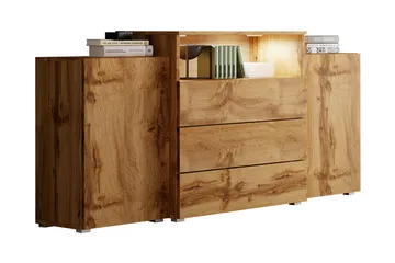 Lipasto Turowo 39x150 cm LED - Luonnonväri - Säilytys - Säilytyskalusteet - Lipasto
