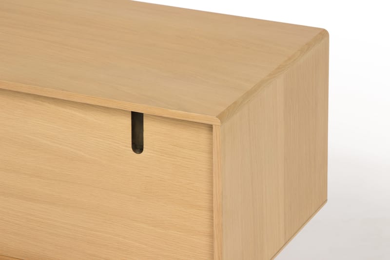 TV-taso Skagana 160x50 cm Massiivitammi - Ruskea - Säilytys - Säilytyskalusteet - Lipasto