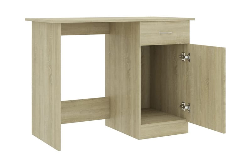 Työpöytä Sonoma-tammi 100x50x76 cm lastulevy - Ruskea - Säilytys - Säilytyskalusteet - Lipasto - Kirjoituslipasto