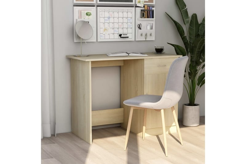Työpöytä Sonoma-tammi 100x50x76 cm lastulevy - Ruskea - Säilytys - Säilytyskalusteet - Lipasto - Kirjoituslipasto