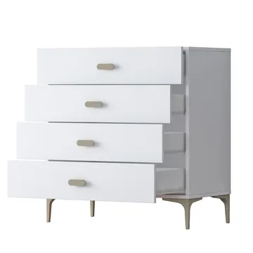 Lipasto Wallxpert Cleo-hylly (85,6 x 90,7 x 45 cm) valkoinen - Valkoinen - Säilytys - Säilytyskalusteet - Lipasto