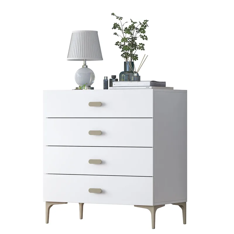Lipasto Wallxpert Cleo-hylly (85,6 x 90,7 x 45 cm) valkoinen, Valkoinen