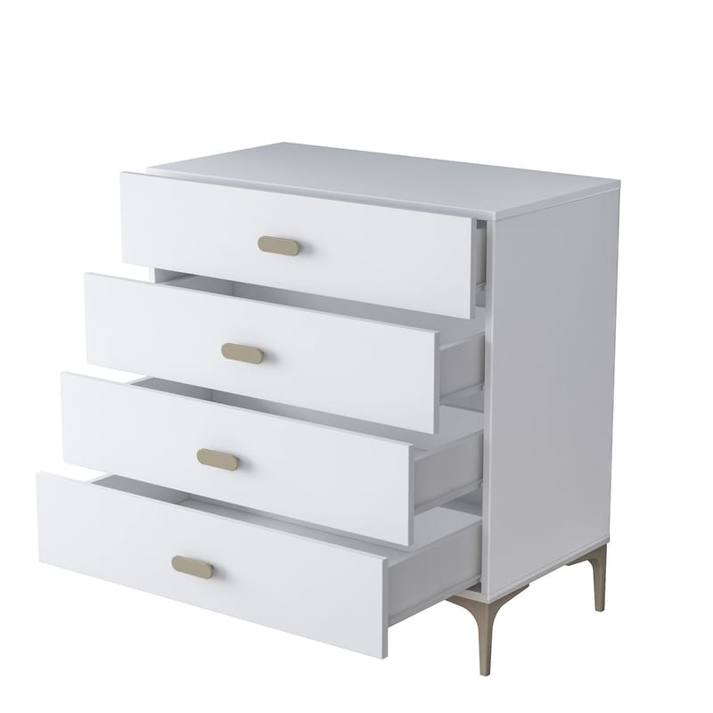 Lipasto Wallxpert Cleo-hylly (85,6 x 90,7 x 45 cm) valkoinen - Valkoinen - Säilytys - Säilytyskalusteet - Lipasto