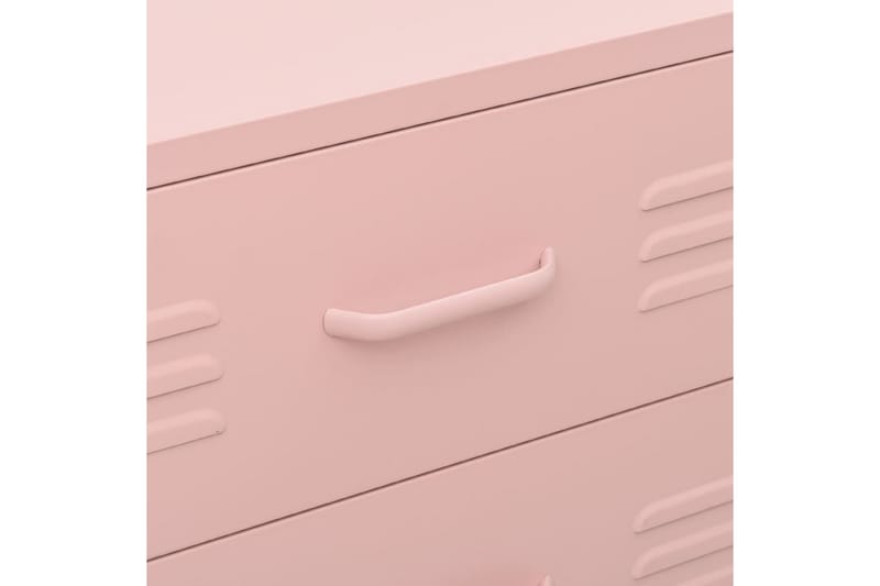 Lipasto pinkki 80x35x101,5 cm teräs - Säilytys - Säilytyskalusteet - Lipasto