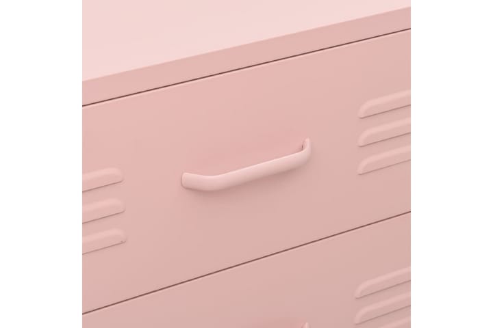 Lipasto pinkki 80x35x101,5 cm teräs - Eteisen säilytys - Lipasto