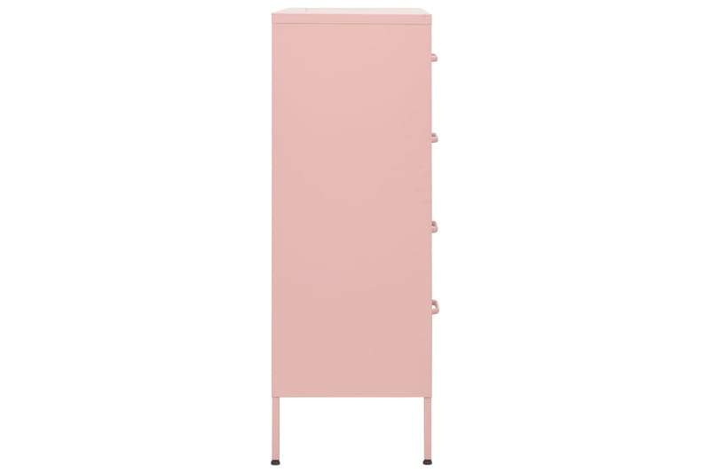 Lipasto pinkki 80x35x101,5 cm teräs - Säilytys - Säilytyskalusteet - Lipasto